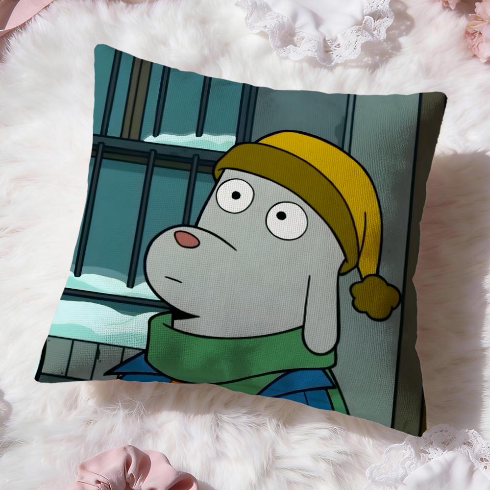 funny cartoon Robot Dreams Cushion Cover Premium Comfort Reversible Pillow Cove -Two in One Design for Any Room & Car Interior