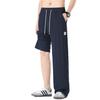 Spring and Summer New Lyocell Linen Navy Blue Loose Straight Casual Pants Men's Very Light Pants