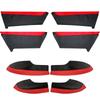 4 Doors Car Black Microfiber Leather Armrest Cover Auto Interior For Honda Civic 2016 2017 2018- Door Armrest Panel Cover