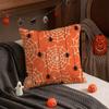 Happy Halloween scary spider web Pillow Case Short plush Double-sided Print Square Throw Pillow Covers Sofa Home Cushion Decor