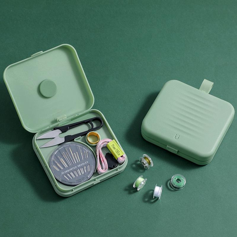 Magnetic Needle & Thread Case Set: Compact Sewing Kit for Dorms & Home