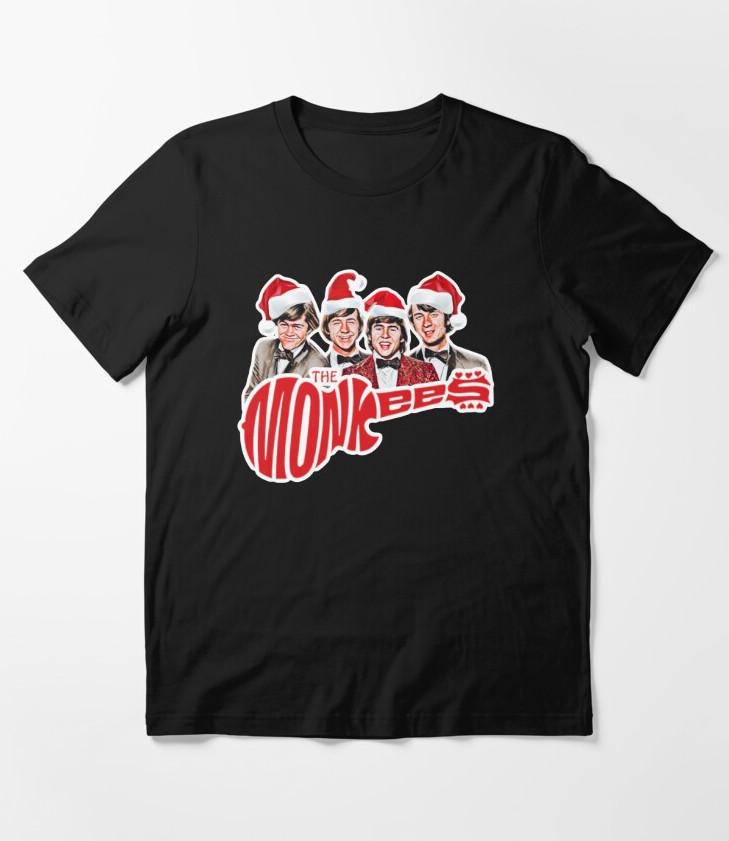 

The Monkees band christmas black Tshirt short sleeve All sizes XA55 Unisex T-Shirt XXXL