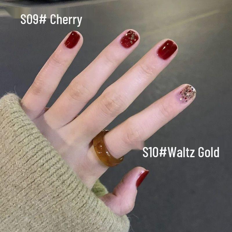 Peelable Odorless Water-based Nail Polish - Quick-drying, No-bake, Ice-clear Solid Nude Color for Students