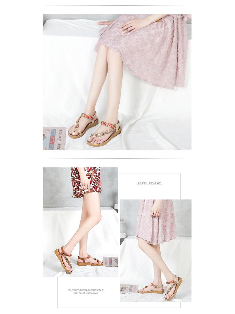 2024 Sommer Böhmische Übergröße Sandalen für den europäischen und amerikanischen Markt