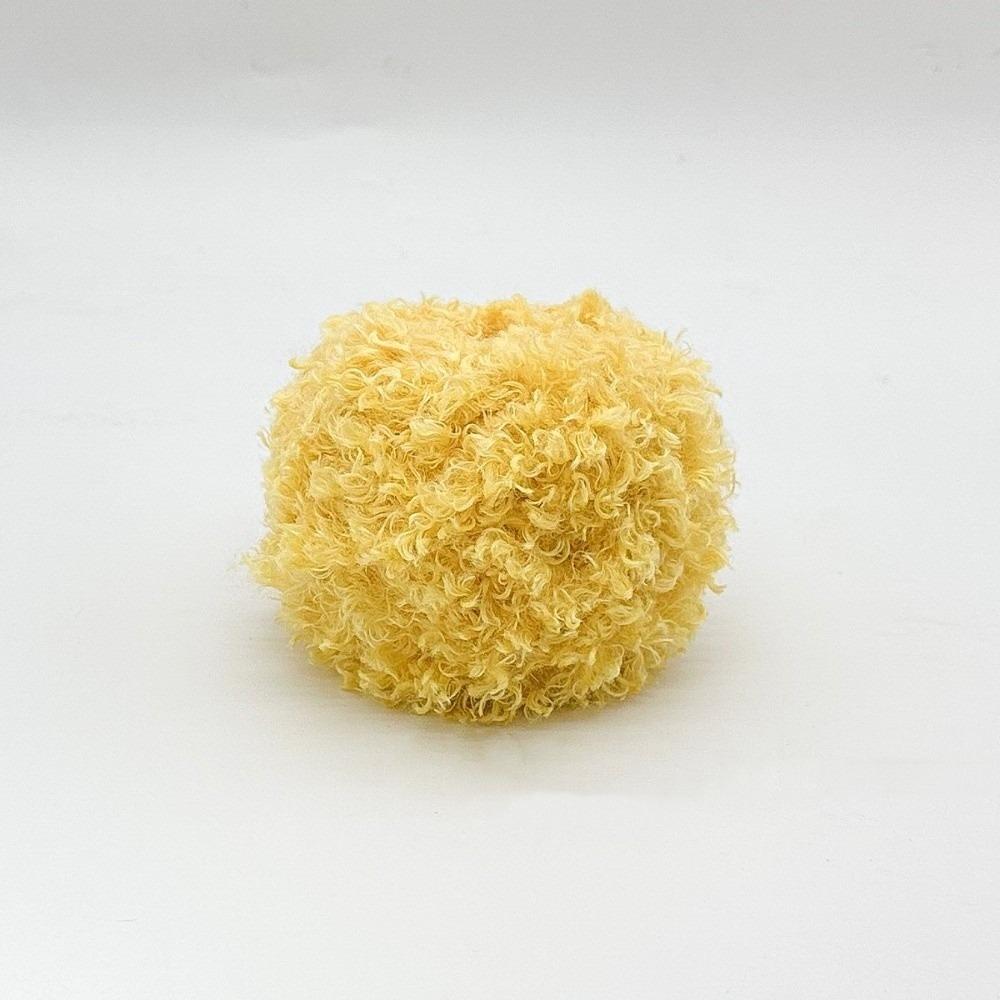 Plush Material Hand-knitting Yarn 50g Weight Circle Yarn Curled Teddy Yarn For Scarf