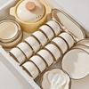 39-Piece Simple Solid Color Ceramic Dinnerware Set
