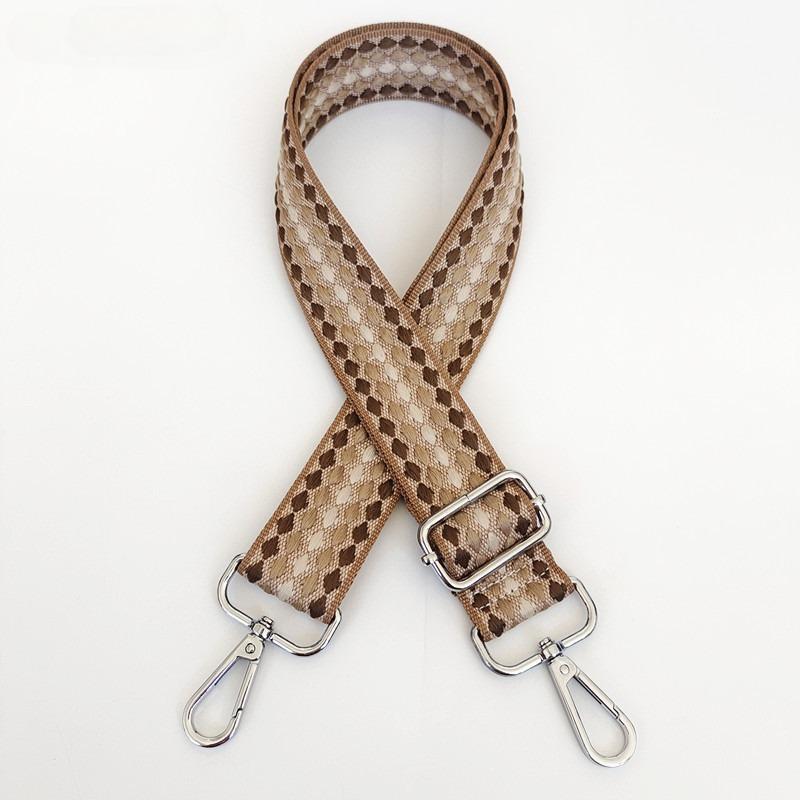 Plaid Women's Bag Webbing Simple Fashion Backpack Strap Widened and Thickened Wear-resistant Tote Bag Strap Bag Accessories