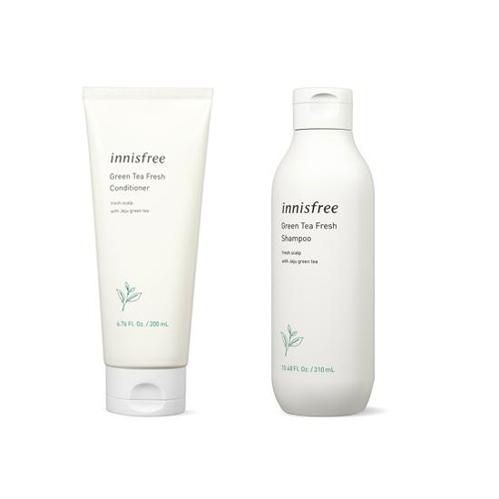 

Innisfree Освежающий шампунь с зеленым чаем 310 мл / Кондиционер 200 мл