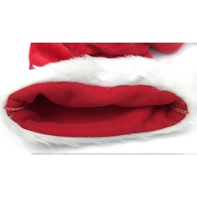 5 stop dlouhá vánoční Santa čepice, Nadměrná plyšová vánoční Santa Claus Xmas Dlouhoocasá čepice(Jedna velikost pro všechny)