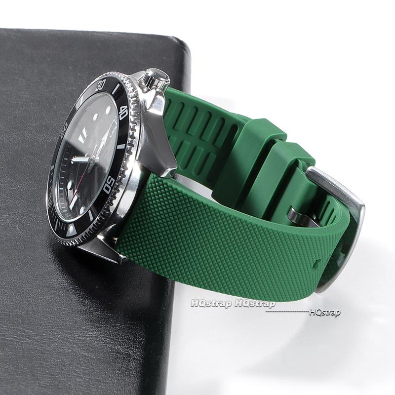 20mm 22mm Rubber Strap High Quality Silicone Watch Band for Omega Soft Sport Belt Waterproof Wristband Quick Release Bracelet