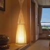 Wabi-Sabi Bamboo Floor Lamp, Zen Bedside Light for Living & Tea Rooms, B&B & Hotel Decor