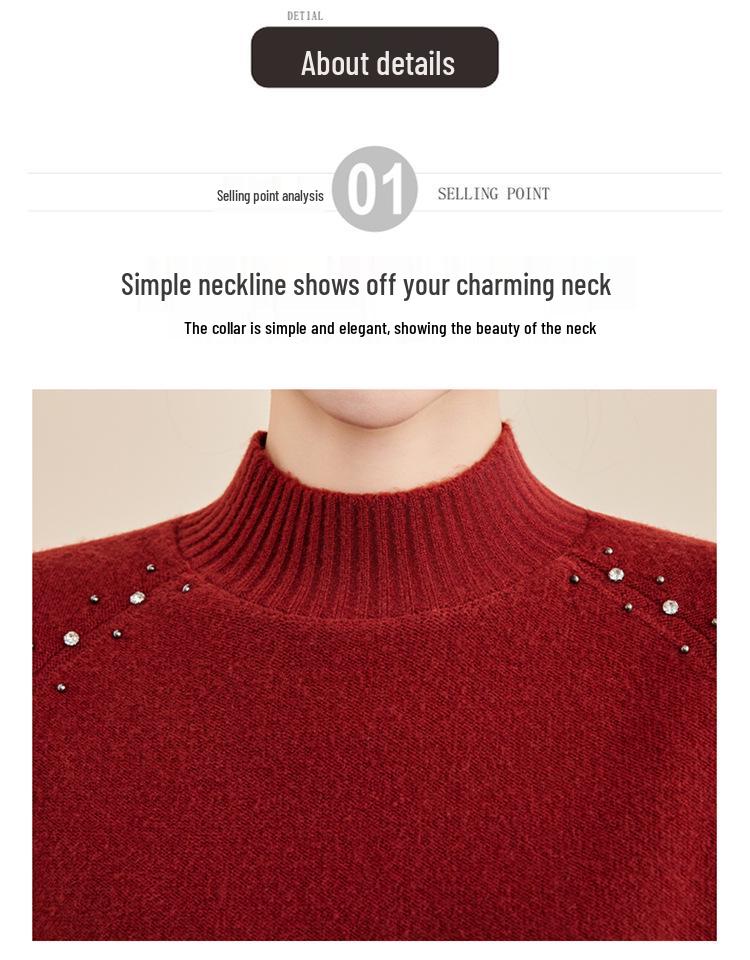 2025 New Stylish Winter Knit Sweater for Middle-aged & Elderly Women