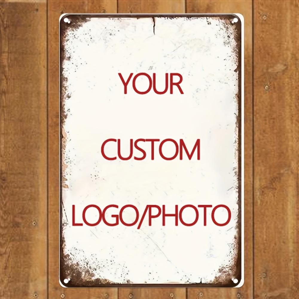 

Custom Picture Vintage Metal Sign Personalized Photo Wall Plaque Home Garage Bar Decor Great Gift for Friends and Family 20x30cm（7.8x11.8inch）