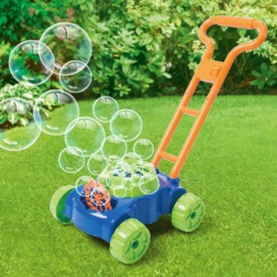 Bubble Machine Children Toy with Music Light Hand Pushed Weed Machine Shape Bubble Car Toy Outdoor Play Bubble Car for Kids