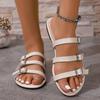 Neue Damenschuhe Mode Schnalle Gürtel Sandalen Outdoor Freizeitssandalen Gürtelschnalle Coole Pantoletten