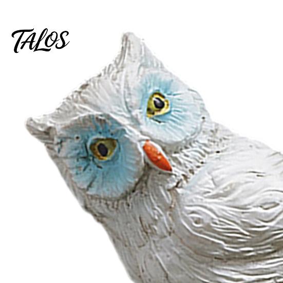 Small Animal Statues Mini Simulation Owl Resin Figurine, Lifelike Feather Texture Statue, Weather-Resistant Micro Fairy Garden Accessories Landscape