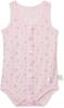 Garo Girls' Nursing Underwear Romper, Open-Front, Floral Print, Pink, Size 120 (Equivalent To Japanese Size 120)