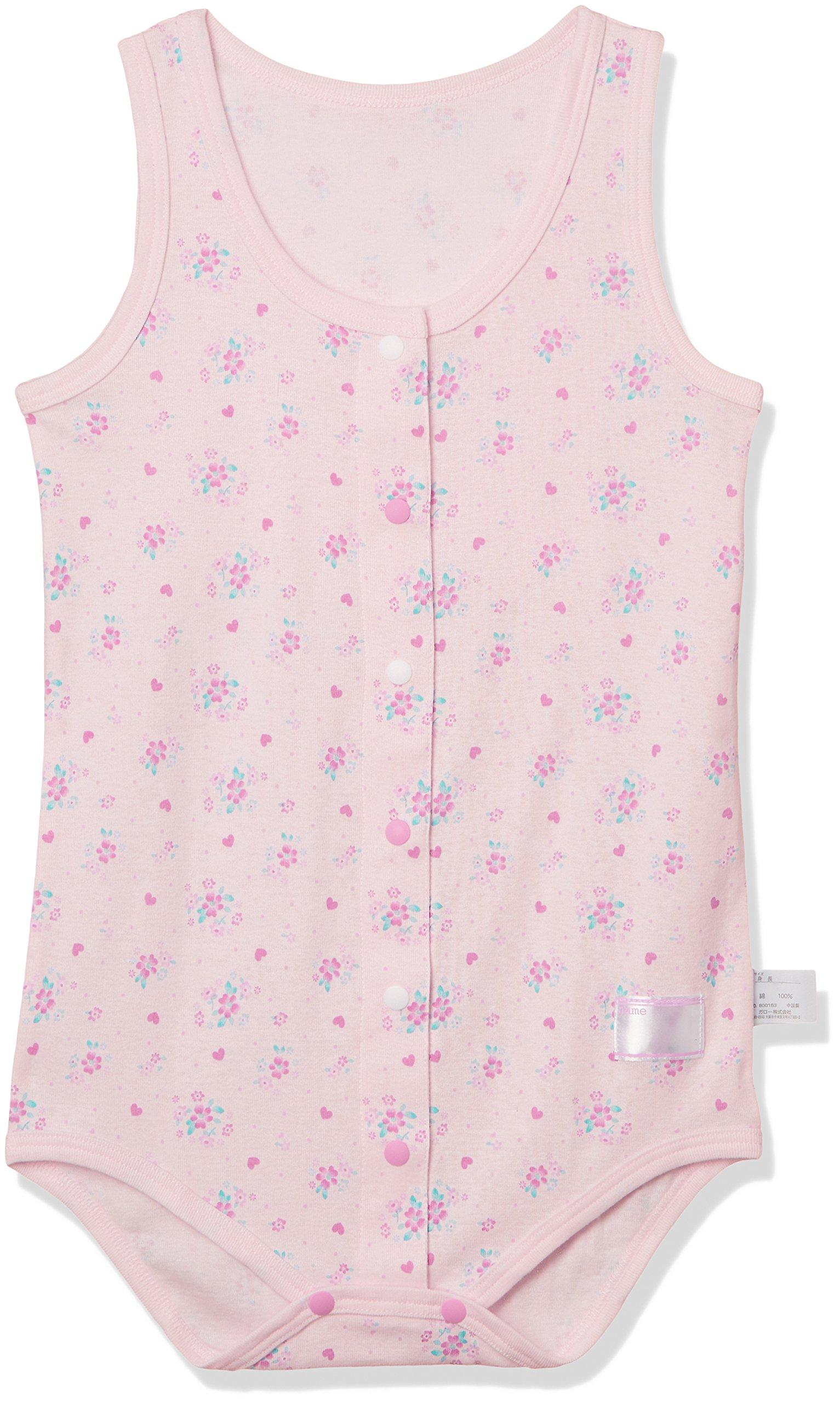 

Ромпер для кормления Garo Girls, с открытой передней частью, цветочный принт, розовый, размер 120 (Соответствует японскому размеру 120)