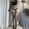 Sex Stockings Sexy Leopard Print Aurora Oily Sex Stockings Over Knee Suspenders Integrated Socks Women's Ultra-thin Thigh Socks
