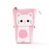 Cute Large Capacity Retractable Pencil Case Kawaii Pen Box Girls Cosmetic Storage Bag