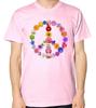 Flowers Peace Sign T-Shirt Men Women Unisex Top