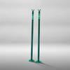 2 Pieces Tennis Singles Stick Aluminum Post Powder-Coated