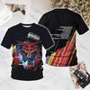 T-shirt Rock Judas Priest Uomo Stampa 3D Uomo Donna Hip Hop Tendenza Manica Corta T-shirt Casual Street Girocollo Maglietta Oversize Y2k Top