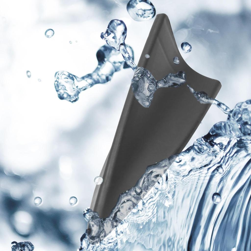 uxcell Decorative Car Antenna Plastic Material Black 13.5cm Length Shark Fin Shape Antenna