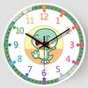 8-inch 20cm Dinosaur Watch Early Education Cartoon Wall Clock Children's Room Creative Digital Enlightenment Learning Clock