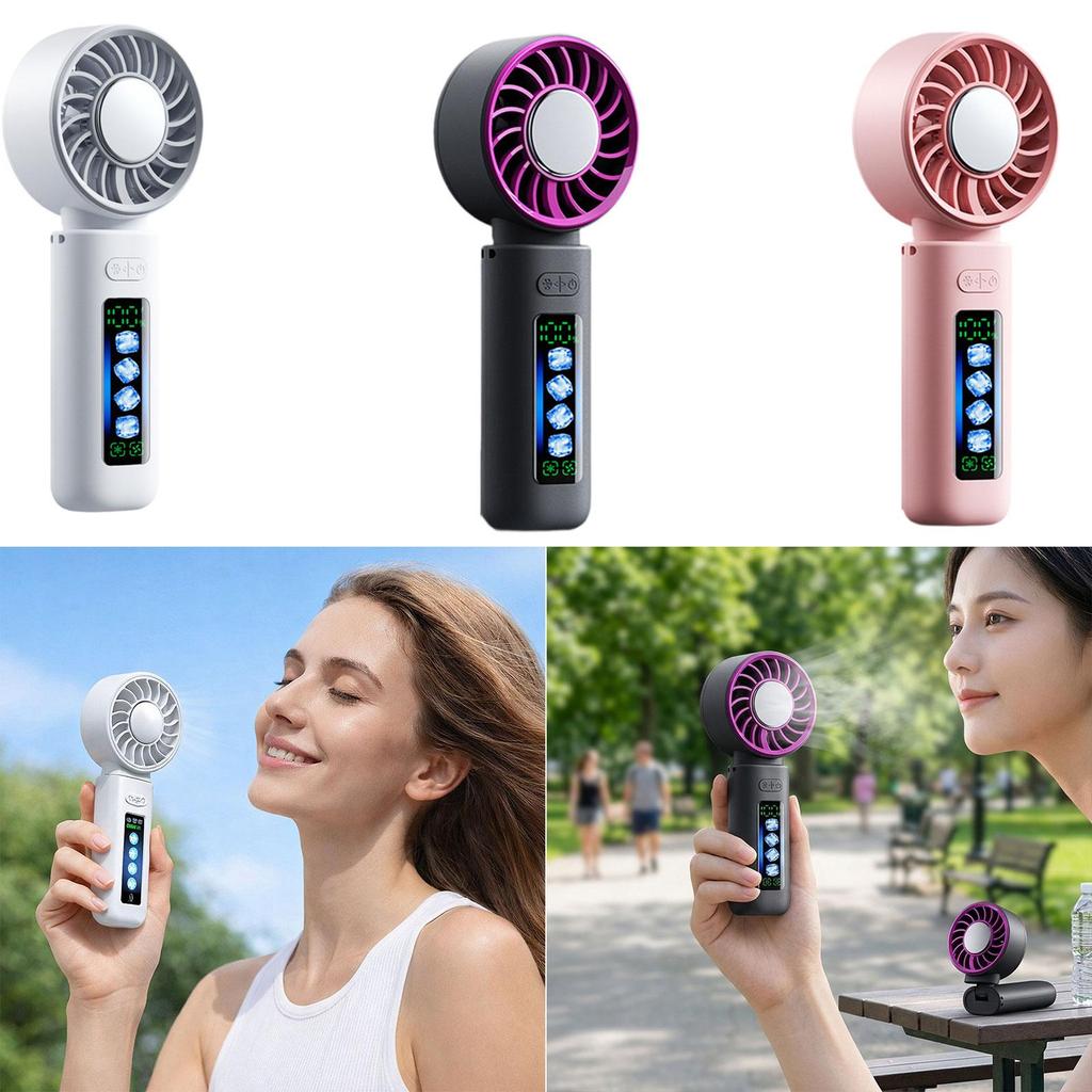 Handheld Fan Small Desk Fans 100 Speeds Adjustable Mini Hand Fans Personal Fans Cooling Fan for Travel Essential Summer Camping