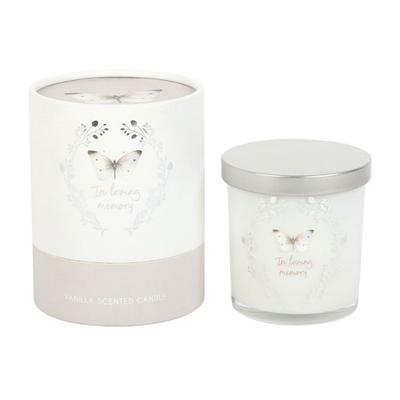 In Loving Memory Vanilla Butterfly Scented Candle