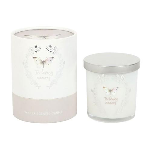 Something Different In Loving Memory Vanilla Butterfly Scented Candle