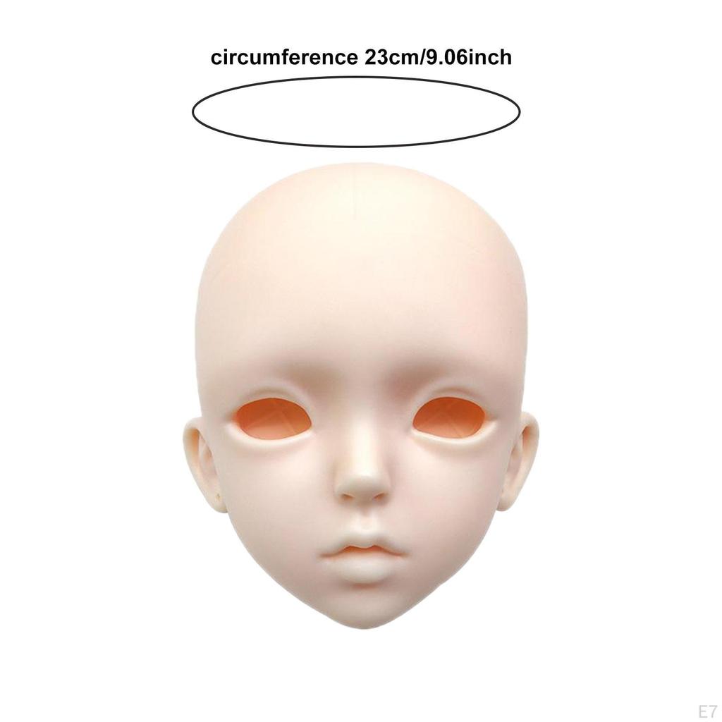 1/3 BJD Doll Head DIY Toy Dolls Enthusiast Accessory Display for 24 inch Height 3D Bald Collection