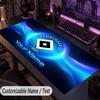 Large Mouse PadHamburger SV Custom Name Text Personalized Desk Mat Non Slip Gaming Pad