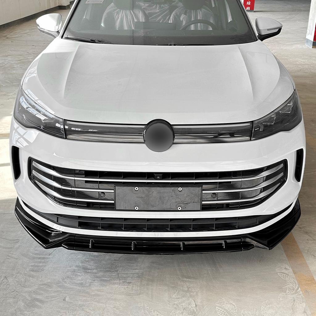 Car Front Bumper Lip Spoiler Diffuser Splitters Body Kit Aprons Cover Guard Trim For VW Tiguan MK3 Standard Edition 2024+