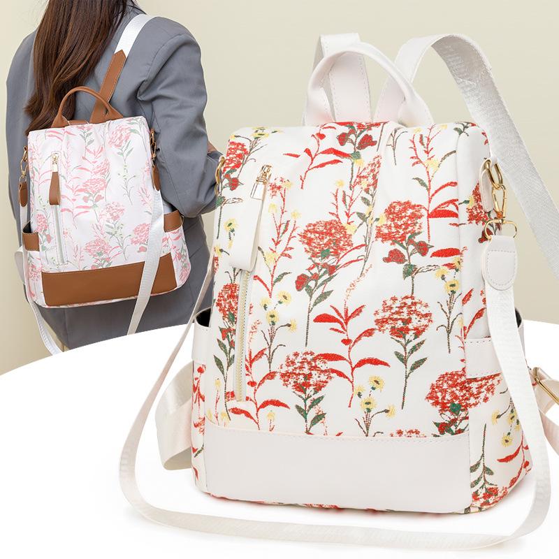 Women's 2025 Large Capacity PU Fabric Fashion Print Backpack - New Multifunctional & Portable Design
