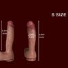 Extra Long Huge Thick Dual Density Dildo with Suction Cup, Realistic Giant Curved Soft Silicone Dildo, G-Spot and Anal Sex Toys for Men and Women