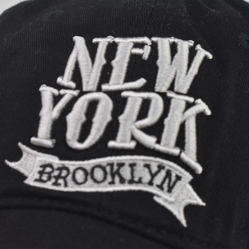 NEW YORK do old cotton washed baseball hat 3D letter three-dimensional embroidery cap