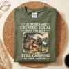 Camping-Shirt Damen, Immer noch beim Campen in ihren Achtzigern T-Shirt, Alle Frauen sind gleich geschaffen, nur die Besten, 80. Geburtstag Camper Geschenk