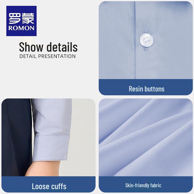 Luomeng Boys' Cotton Blend Dress Shirt