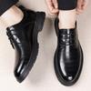 High End Brand Men's Genuine Leather Casual Shoes Thick Soled Wear-resistant Office Business Dress Shoes Men's Work Shoes