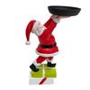 Soporte para Golosinas Muñeco de Nieve Navideño Bandeja para Santa Frutero Estante Resina Hogar Fiesta Comida Aperitivo