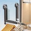 Invisible Folding Drying Rack: Suction Cup, Punch-Free, Multifunctional, Retractable for Indoor/Balcony Use.
