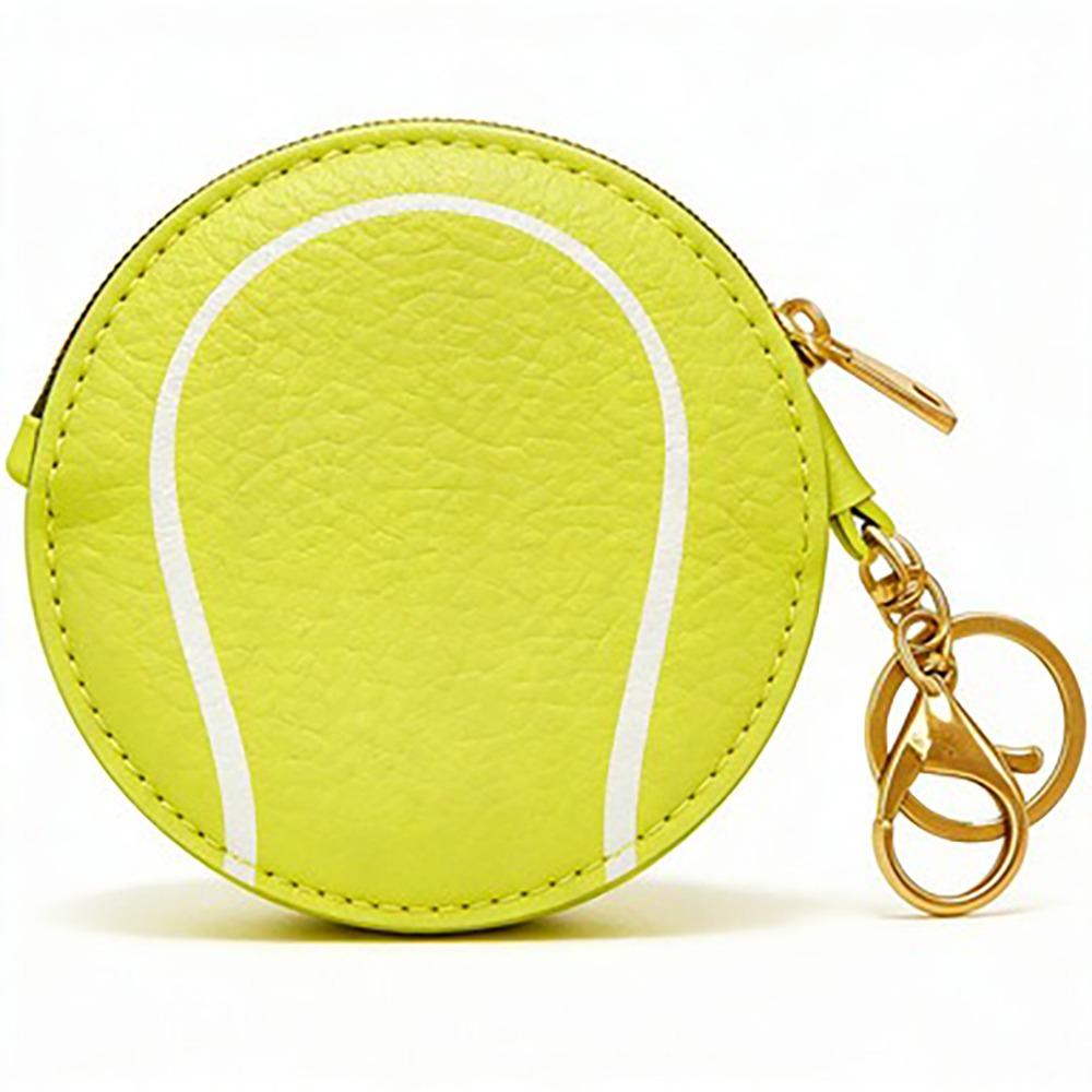 

PU Leather Sports Keychain Wallet Waterproof Ball Shaped Ball Shaped Coin Purse Basketball Headphone Pouch Sports Activities