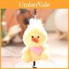 Cute Yellow Duck Plush Keychain With Super Soft Short Plush For Bag Decoration And Gift