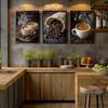Coffee Canvas Printing Posters, Italian Coffee Art Deco Paintings, Coffee Bar Gallery Wall Hanging Paintings, Coffee Bean Wall Art, Canvas Posters