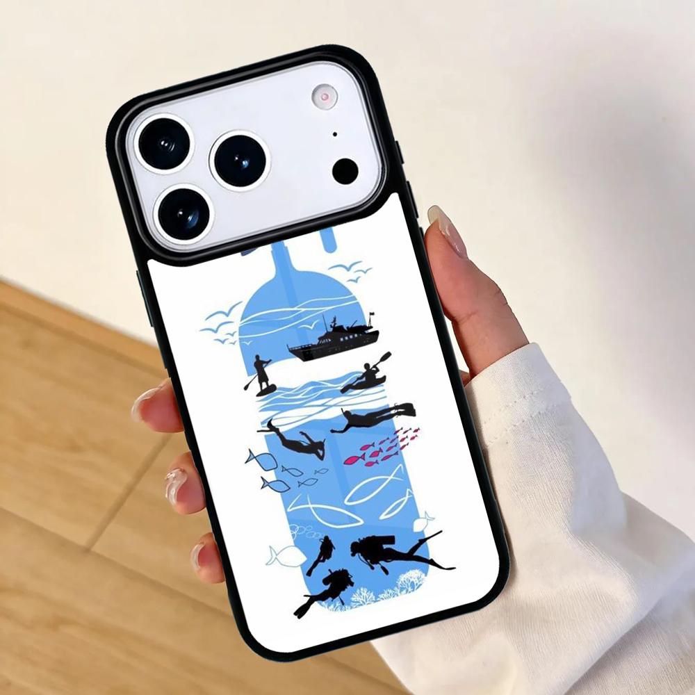 Scuba Diving Diver Phone Case For Apple iPhone 17 air 16 Pro Max 15 Pro Max 14 13 12 11 Mini Back Cover