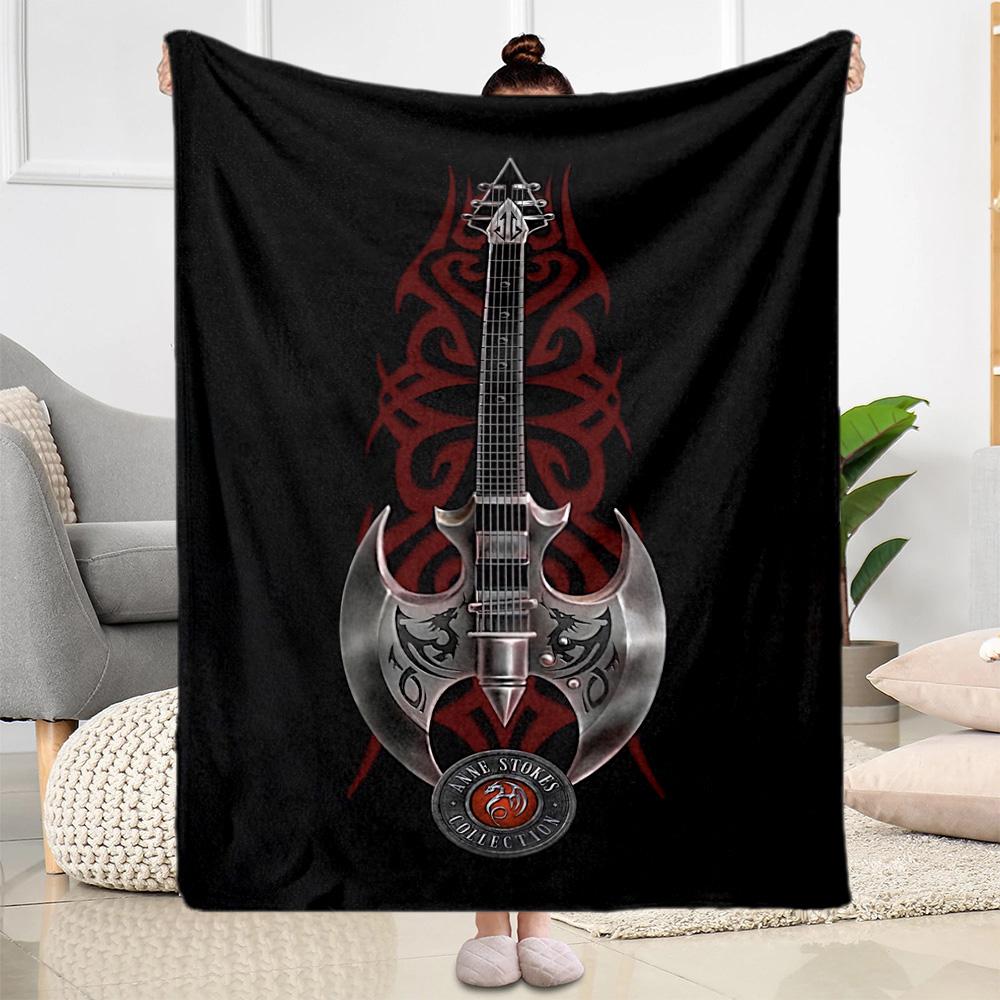 Gothic Style Blanket Soft Warm Cozy Suitable for Office Chair Bedding Chair for All Occasions Modern Gift for Travel Home Birthdays