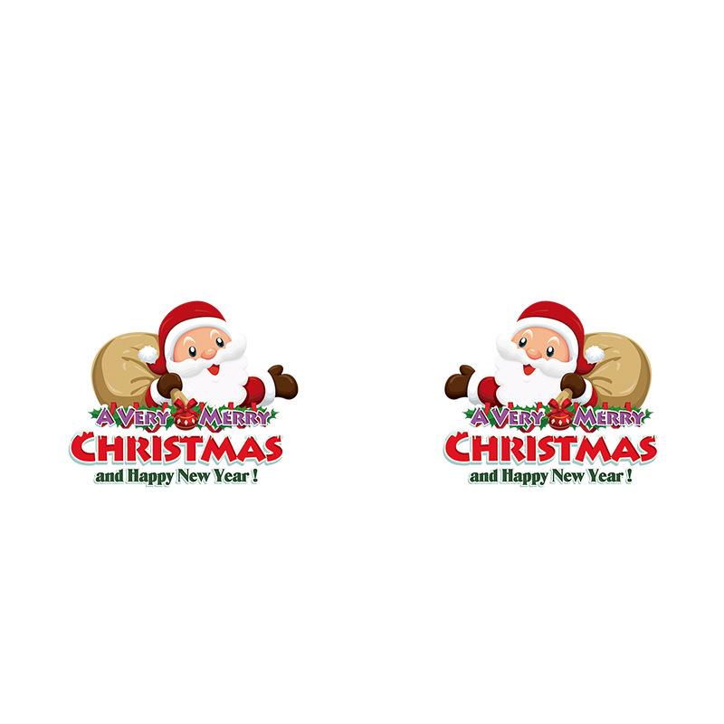 

2020 Christmas Cartoon Festive Wall Stickers Bedroom Living Room Store Santa Elk Window Decorations Stickers