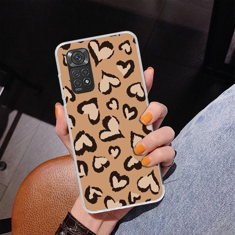 Leopard Print Phone Case For Xiaomi Redmi Note 15 14 13 12S 12 11 Pro Plus 14S 11S 11E 10 10S 11T 5G Personalized Cover Redmi No